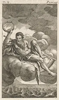 Classical Mythological Art Stampe: Kronos and Uroboros