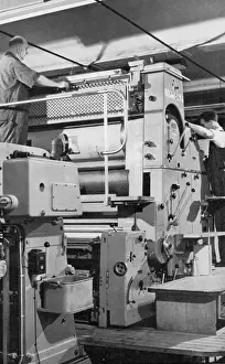 Historical Printing Equipment Stampe: Large Offset-Litho printing machine