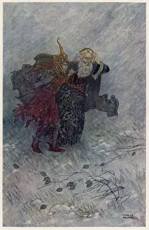 King Lear Art Stampe: Lear and the Fool