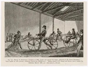 Early Bicycle Design Stampe: Learning to Ride Hobby