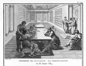 Classical Architecture Photos Stampe: The library of Lucullus