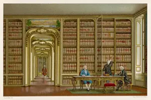 17th Century Architecture Stampe: Library, Versailles