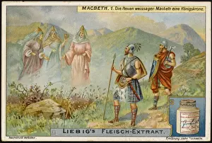 William Shakespeare Illustrations Stampe: Liebig Macbeth 1