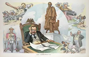 Puck Magazine Art Stampe: What would Lincoln do?