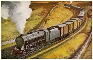 British Railway History Stampe: Lms Freight Train