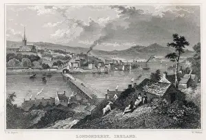 Irlanda Del Nord Stampe: Derry del Nord, Irlanda