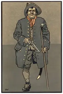 Classic Literature Characters Stampe: Long John Silver