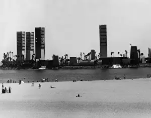 American Coastal Landscape Stampe: Longbeach Beach
