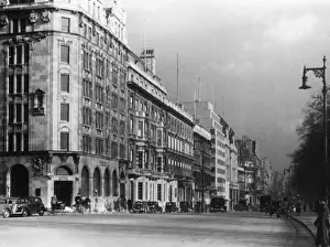 Piccadilly London Stampe: Looking up Piccadilly