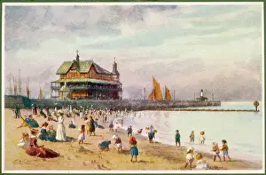 Suffolk Stampe: Spiaggia di Lowestoft