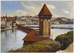Lucerne Cityscape Stampe: Lucerne / Wasserturm C20