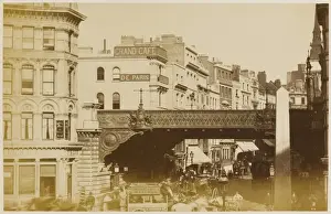 Historic Railway Bridges UK Stampe: LUDGATE 1877