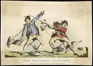 Fashionable Young Men Images Stampe: The Macaroni Captains