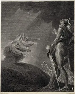 Shakespearean Art Prints Stampe: Macbeth & Witches / Heath