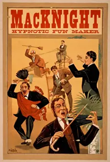 Vintage Advertising Posters UK Stampe: MacKnight, hypnotic fun maker