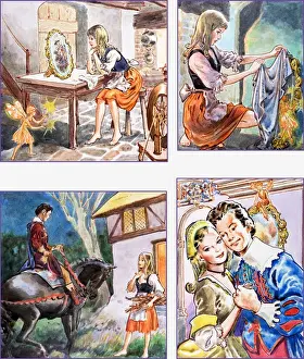 Classic Fairy Tale Prints Online Stampe: The Magic Mirror