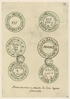 Tarot Card Meaning Stampe: Six Magic Pentacles