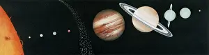 Planetary Scale Model Stampe: Main components of the Solar System