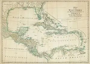 Le Prime Mappe Stampe: Mappa del Caraibe