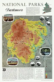 Devon Stampe: Mappa di Dartmoor