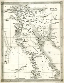 Mappa Stampe: Mappa dell'Egitto