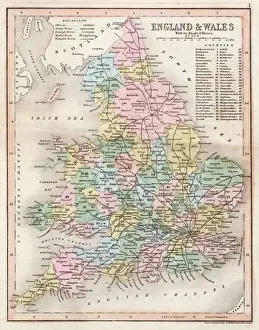 Carta/Inghilterra e Galles, 1857