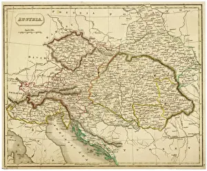 Austria Stampe: Carta/ Europa/Austria 1857