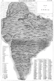 India Stampe: Mappa dell'India