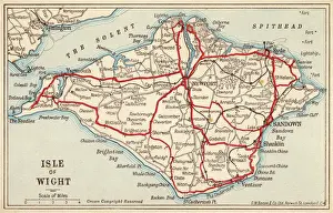 Mappa Stampe: Mappa dell'Isola di Wight