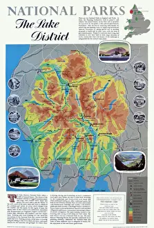 Mappa Stampe: Mappa del Distretto Lago
