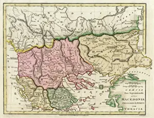 Immagini Correlate Stampe: Mappa dell'Impero macedone e thraco