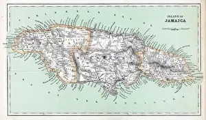 Mappe E Grafici Stampe: Carte della Giamaica