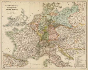 Germania Stampe: Carta/ Europa/ Germania 1871