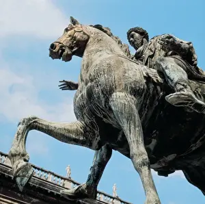 Roman Empire History Stampe: MARCUS AURELIUS, Caesar Marcus Aurelius Antoninus Augustus (