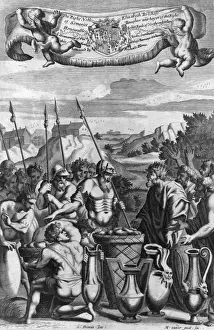 Old Testament Events Stampe: Melchizedec & Abraham