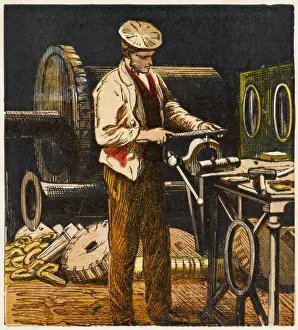 Lavorante metalurgico nel laboratorio