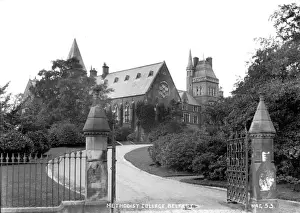 Stampe di Collegio Metodista di Belfast - vista dall'ingresso delle porte. (Posizione : Irlanda del Nord : Contea di Antrim : Belfast ). Data circa inizialmente primi anni '900 Belfast Stampe: Collegio Metodista di Belfast