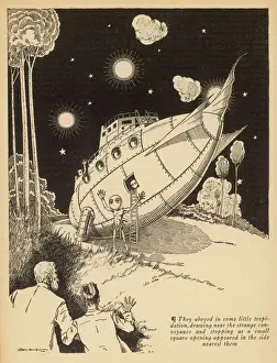 Science Fiction Art Stampe: microcosmic Buccaneers