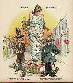 Victorian Era Social Commentary Stampe: Miserable Sunday