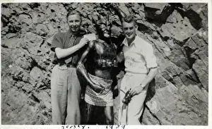 England Historical Landmarks Stampe: Model of the Devil at The Devils Hole, Greve de Lecq, Jerse