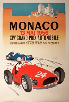 Poster del Gran Premio di Monaco del 1956