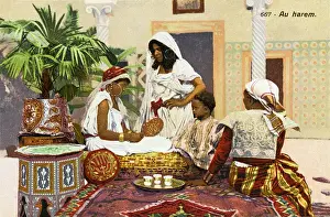 Marocco Stampe: Harem marocchina