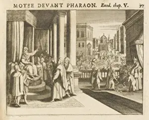 Historical Biblical Events Stampe: Moses and Pharaoh