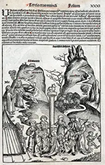 Moses And The Ten Commandments Stampe: Moses receiving the Ten Commandments