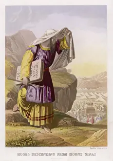 Biblical Art Prints Stampe: Moses and Tablets