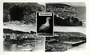 England Village Scenes Stampe: Multiview, Mousehole, Cornwall
