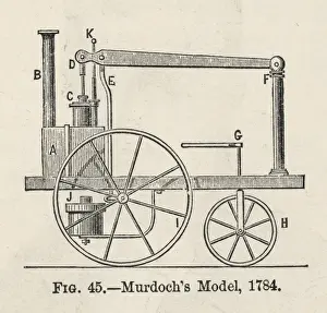 Industrial Revolution Machinery Stampe: MURDOCHs ENGINE, 1784