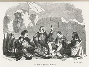 19th Century Art Stampe: Three Musketeers / C19Th