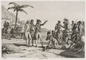 French Colonial History Stampe: Native Rebels Stopped