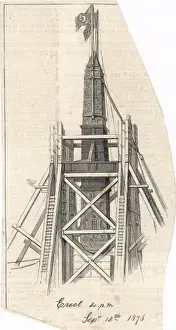 Ancient Monuments In England Stampe: Needle in Position / Graph